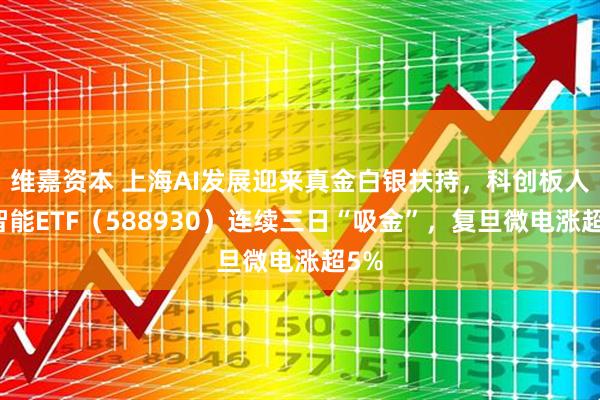 维嘉资本 上海AI发展迎来真金白银扶持，科创板人工智能ETF（588930）连续三日“吸金”，复旦微电涨超5%