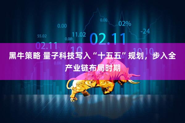 黑牛策略 量子科技写入“十五五”规划，步入全产业链布局时期